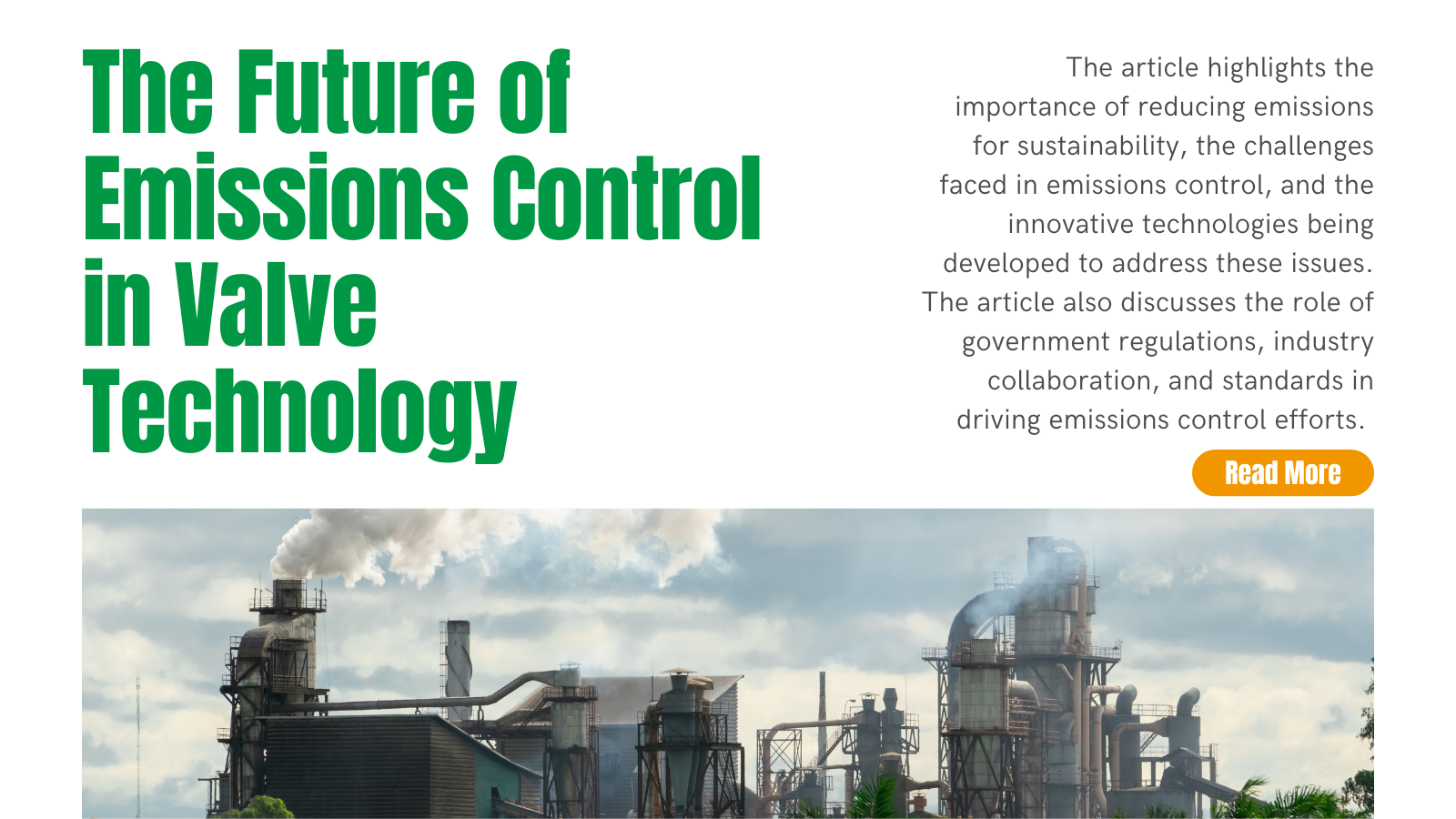 The Future of Emissions Control in Valve Technology | INOX-TEK
