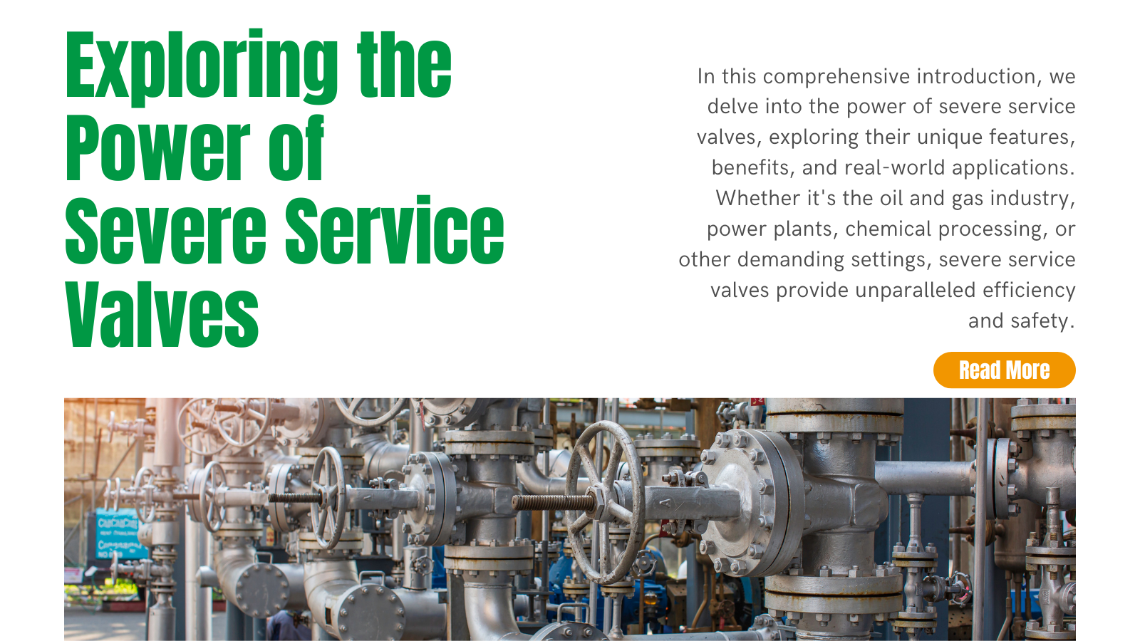 Exploring the Power of Severe Service Valves | INOX-TEK